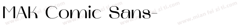 MAK Comic Sans字体转换